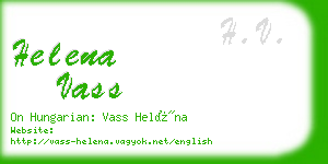 helena vass business card